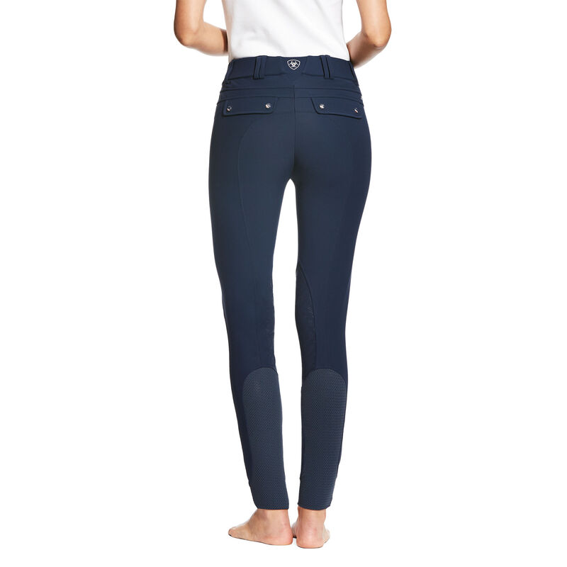 Ariat English: Tri Factor Grip Knee Patch Breech Leggings Mujer - Azul Marino (XIQDC1268)